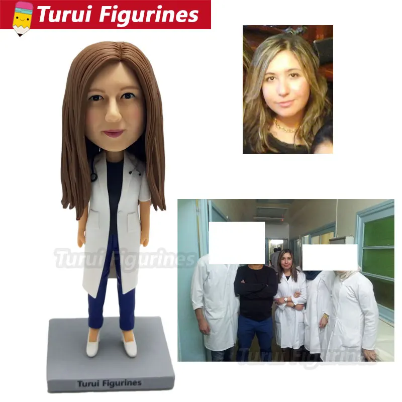 Статуэтки для новорожденных домашнего декора младенцев лица лепка из полимерной