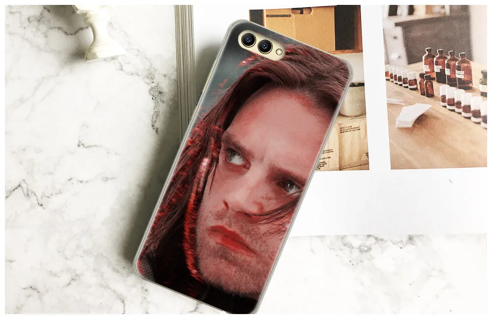 Чехол для телефона Winter Soldier Bucky Comics чехол huawei P 9 10 Lite 2017 Honor V8 V9 V10 mate 8 Pro Nova Plus 2 |