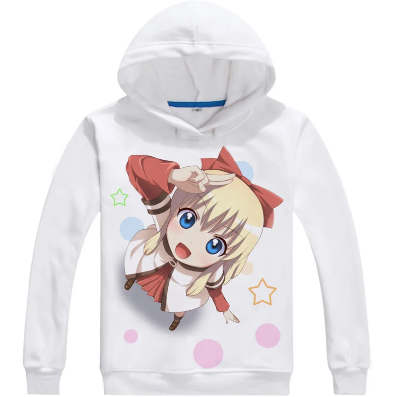 Мужские 3D толстовки YuruYuri Easygoing Yuri хип хоп с длинным рукавом Аниме Akari Akaza Yui Funami