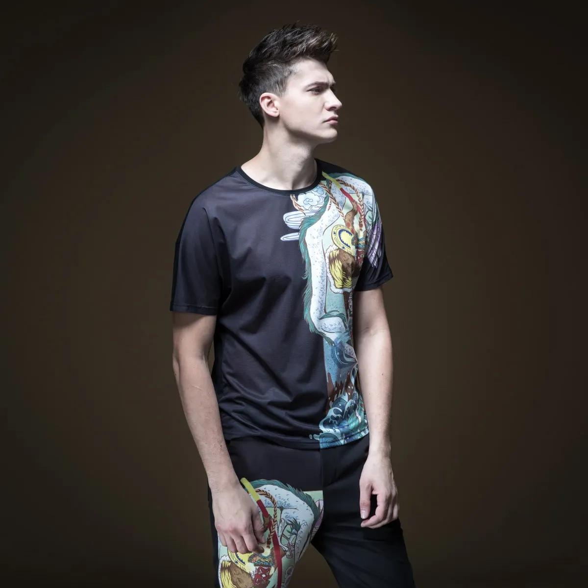 

2019 Palace Real Pinli Summer New Men's Wear Round-collar Youth Self-cultivation Printed Short-sleeved T-shirt Tide B192911650