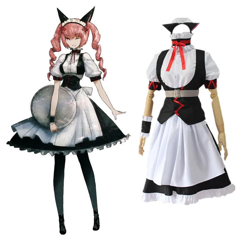 Faris Nyanyan костюмы для косплея одежда горничной японского аниме Steins Gate 0 на Хэллоуин