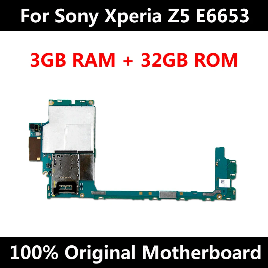 Оригинальная материнская плата для Sony Xperia Z5 E6653 32 ГБ Заводская разблокированная с