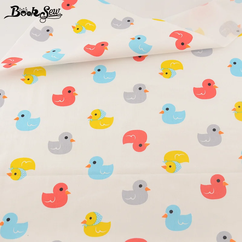 Booksew Текстиль для дома красочные утка Дизайн Вышивание Материал кровать Лист DIY