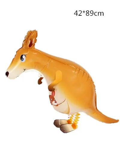 kangaroo 1 шт., прогулочные воздушные шарики в виде животных, милые шарики для кошек, собак, кроликов, панды, динозавра, тигра, шары для домашних животных, вечерние шары для украшения дня рождения - Цвет: kangaroo