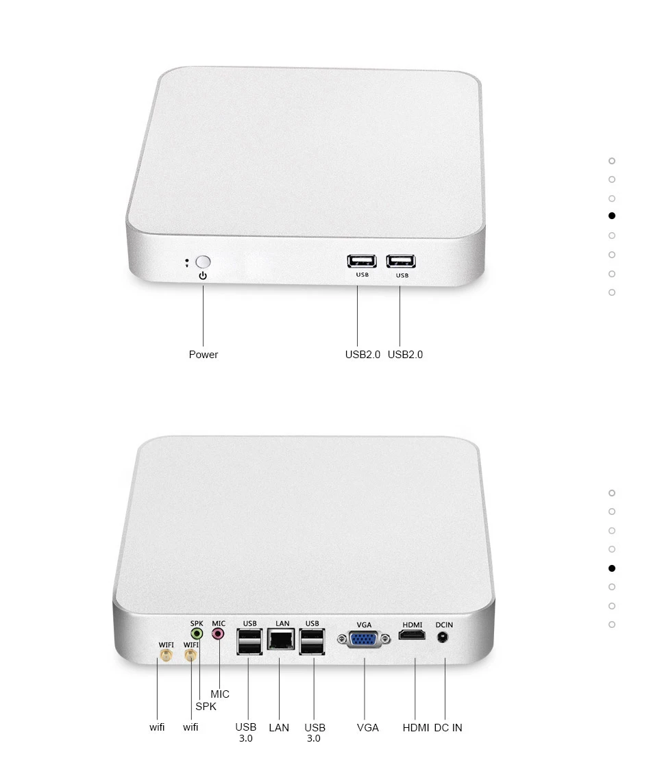 Четырехъядерный мини ПК Intel Celeron N3150 Windows 10 HTPC HDMI VGA 300M WiFi tv BOX HTPC Barebone мини настольный ПК безвентиляторная коробка ПК