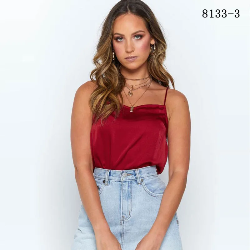 Женские шелковые топы на бретельках шикарные сексуальные корсет в стиле