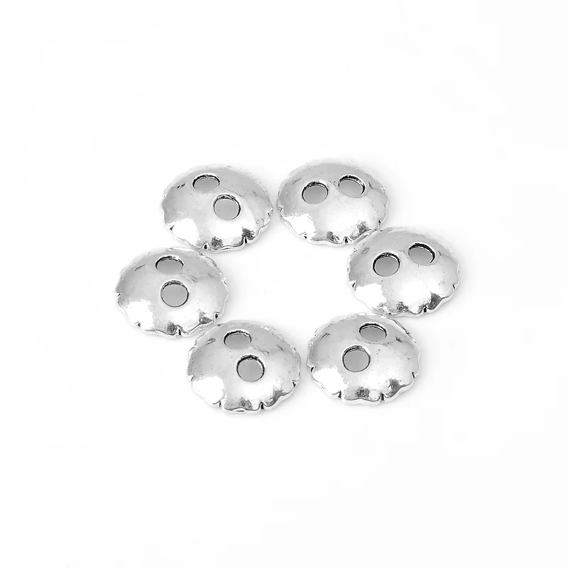 10 шт./лот античное посеребрение цинковый сплав Плоская Круглая разделительная