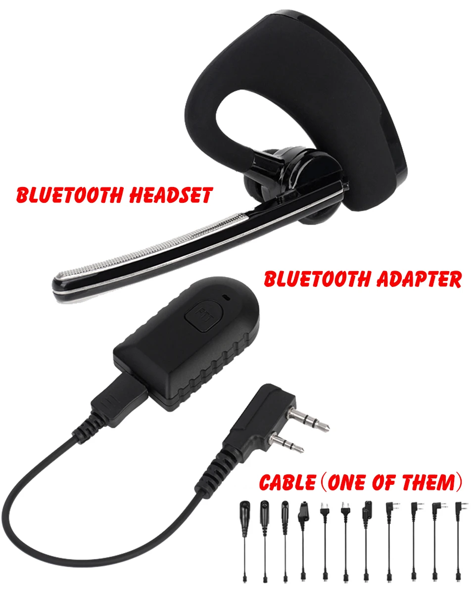 Портативная рация, беспроводная Bluetooth гарнитура, 3,5 мм, двухстороннее радио, беспроводные наушники, наушник для Yaesu Vertex VX-1R 2R 3R 5R 150 160