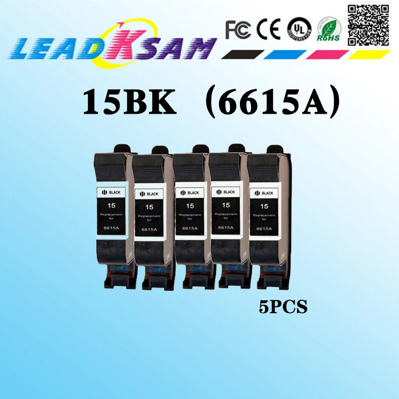 5 шт. картридж для принтера hp15 C6615A 15 Deskjet 250C 650C 1200C 350C 450 | Компьютеры и офис