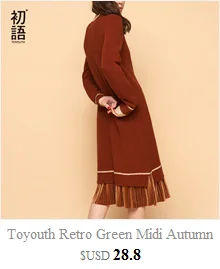 Toyouth New Autumn Long Sweater Dresses for Women Long Sleeve Pokects Maxi Ladies Dress Cotton H-Line Solid Vestidos Mujer