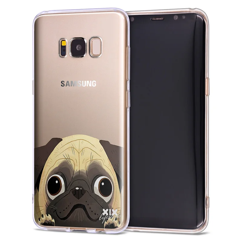 Мягкий чехол из ТПУ с узором для samsung Galaxy S8 чехол собак для samsung S9 чехол для samsung S7 край S8 S9 S10e S10 плюс J3 J5 J7 - Цвет: 06