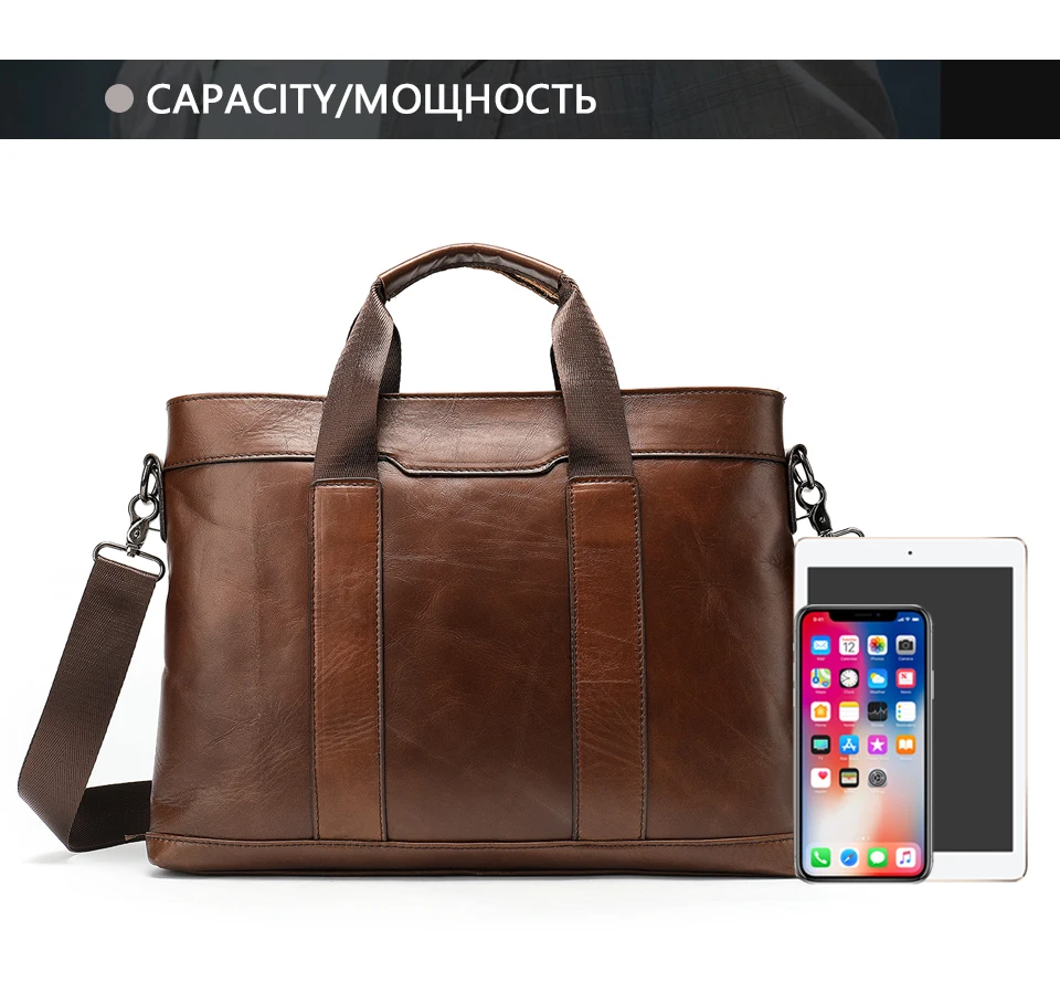 WESTAL мужской портфель кожаная сумка для ноутбука Мужская офисная сумка из натуральной кожи для мужчин бизнес 14 дюймов Сумка для документов