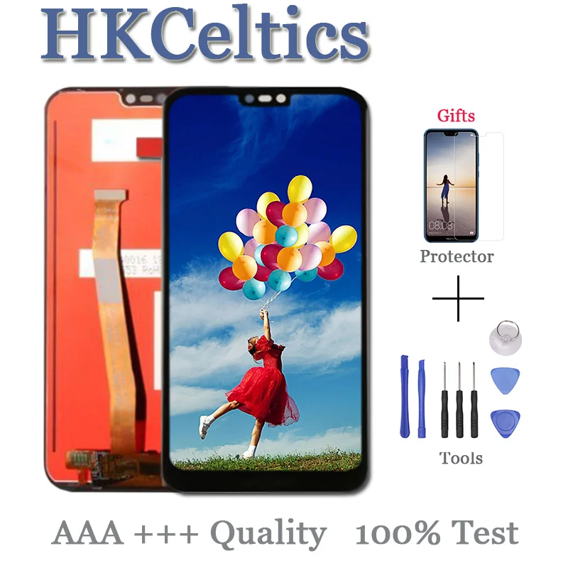 Для Huawei P20 Lite ЖК дисплей + сенсорный экран дигитайзер сборка Замена рамка для HUAWEI