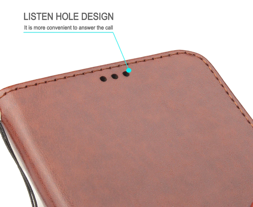 Бизнес PU кожаный чехол для Stand HT 50 Стенд кошелек дизайн телефона Обложка HOMTOM