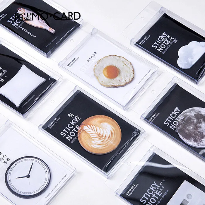 30 Sheets/pack 8 Styles Japanese Stationery Coffee Tape Eggs Bookmarks Stickers Post it Memo Pad Sticky Notes Cute Stationery