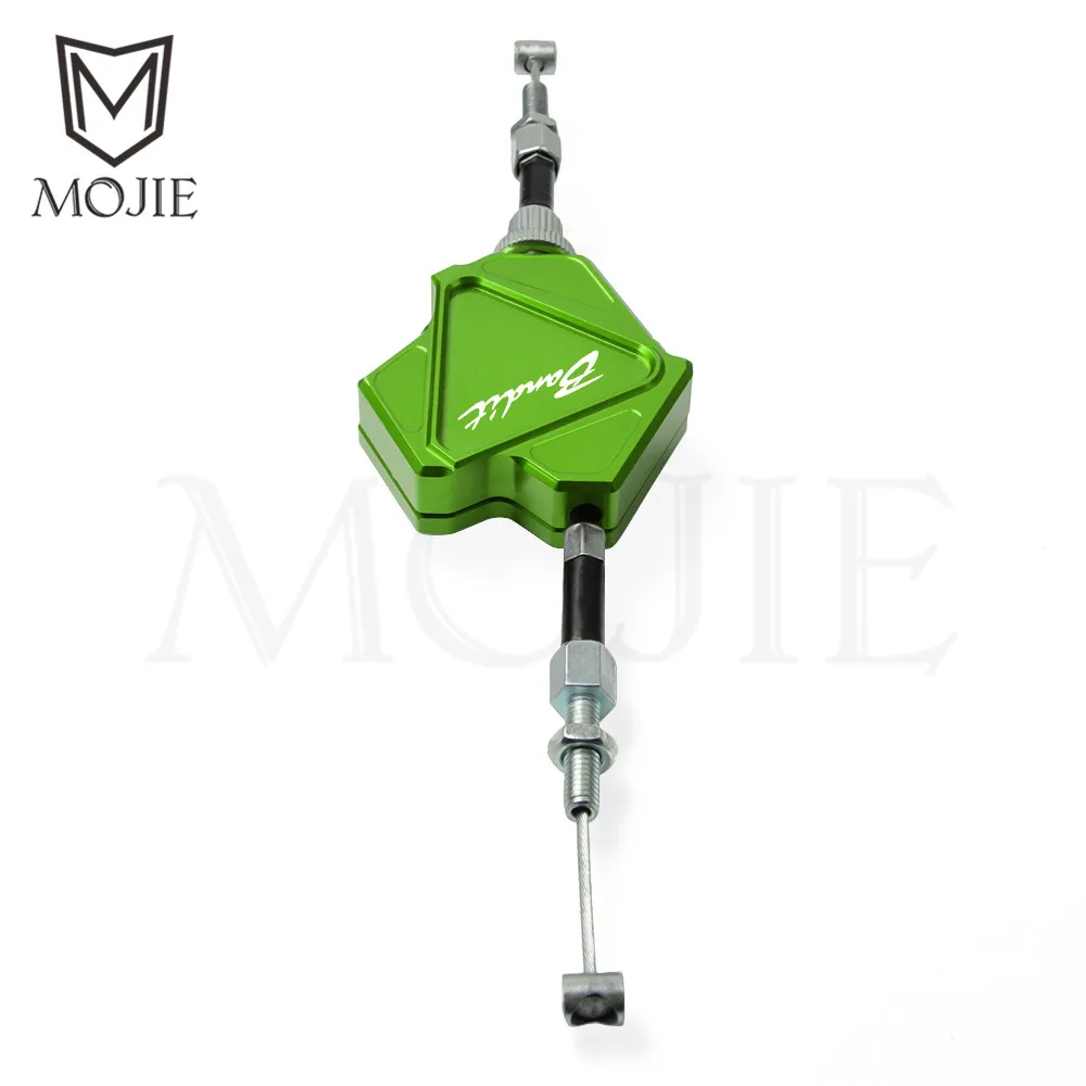 Green Мотоцикл с ЧПУ трюк рычаг сцепления легко тяните кабель системы для Suzuki GSF250 GSF600S GSF1200 GSF650 GSF 250 600 F 1200 650 BANDIT - Цвет: Green