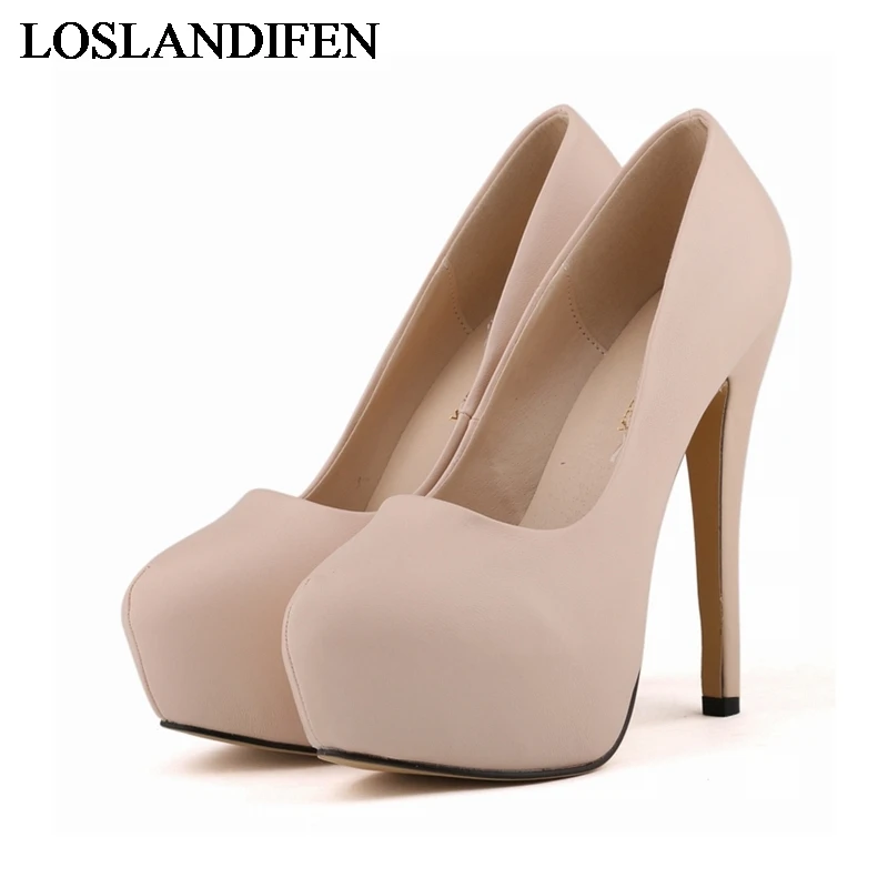 

New Brand Women Black Soft Leather Customize Red Bottoms High Heels Sexy Woman Platform Pumps Ladies Shoes Size 35-42 NLK-A0008