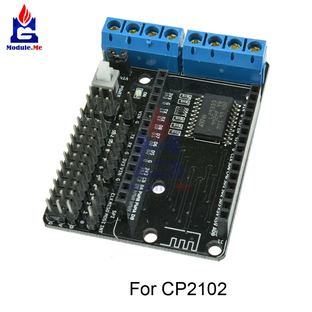 Base for CP2102 ESP-12E Плата расширения Micro USB ESP8266 CP2102 L293D CH340G NodeMcu V2 V3 беспроводной wifi модуль макетная плата для Ardiuno - Цвет: Base for CP2102