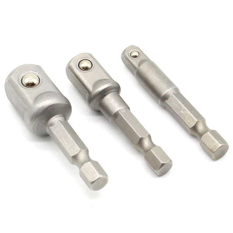 Новинка 3 шт./комплект хром-ванадиевая сталь адаптер с шестигранным хвостовиком