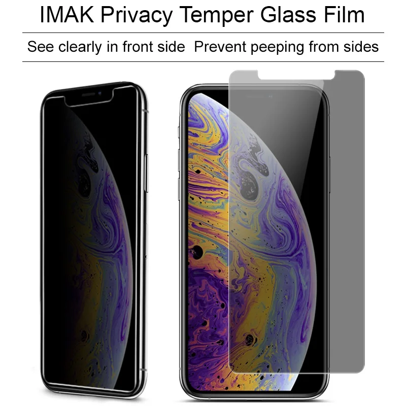 Защита конфиденциальности антибликовое стекло для Iphone XS Max закалённое IMAK защита