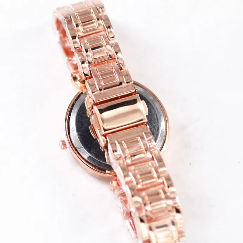 Новый бренд часы Роза Золотой медведь Нержавеющая сталь Смотреть Relojes Mujer Relogio