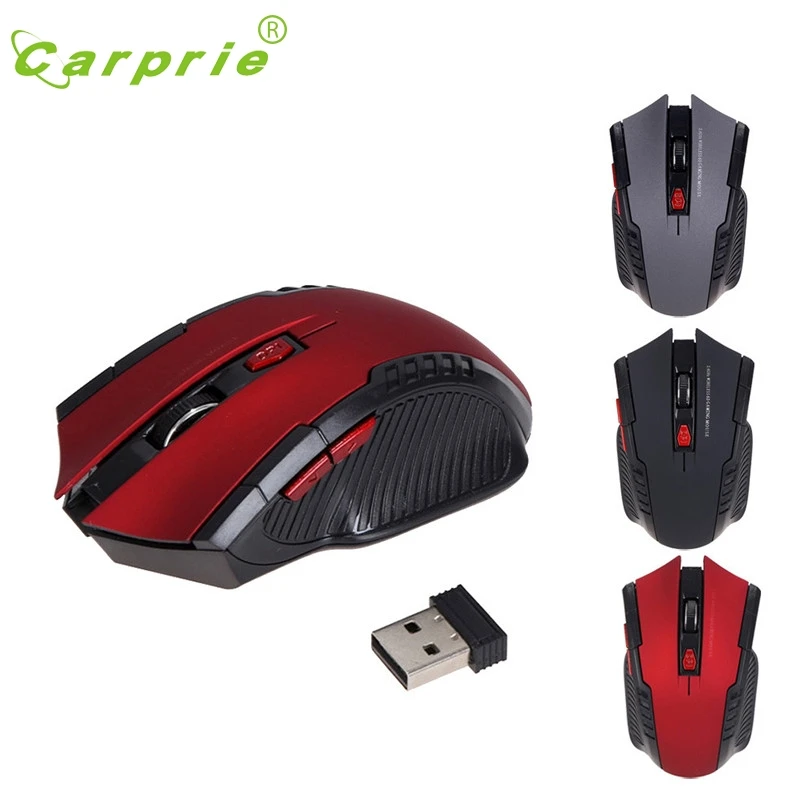 Беспроводная мышь CARPRIE с 6 кнопками Оптическая USB 1600 DPI для планшета ноутбука|computer