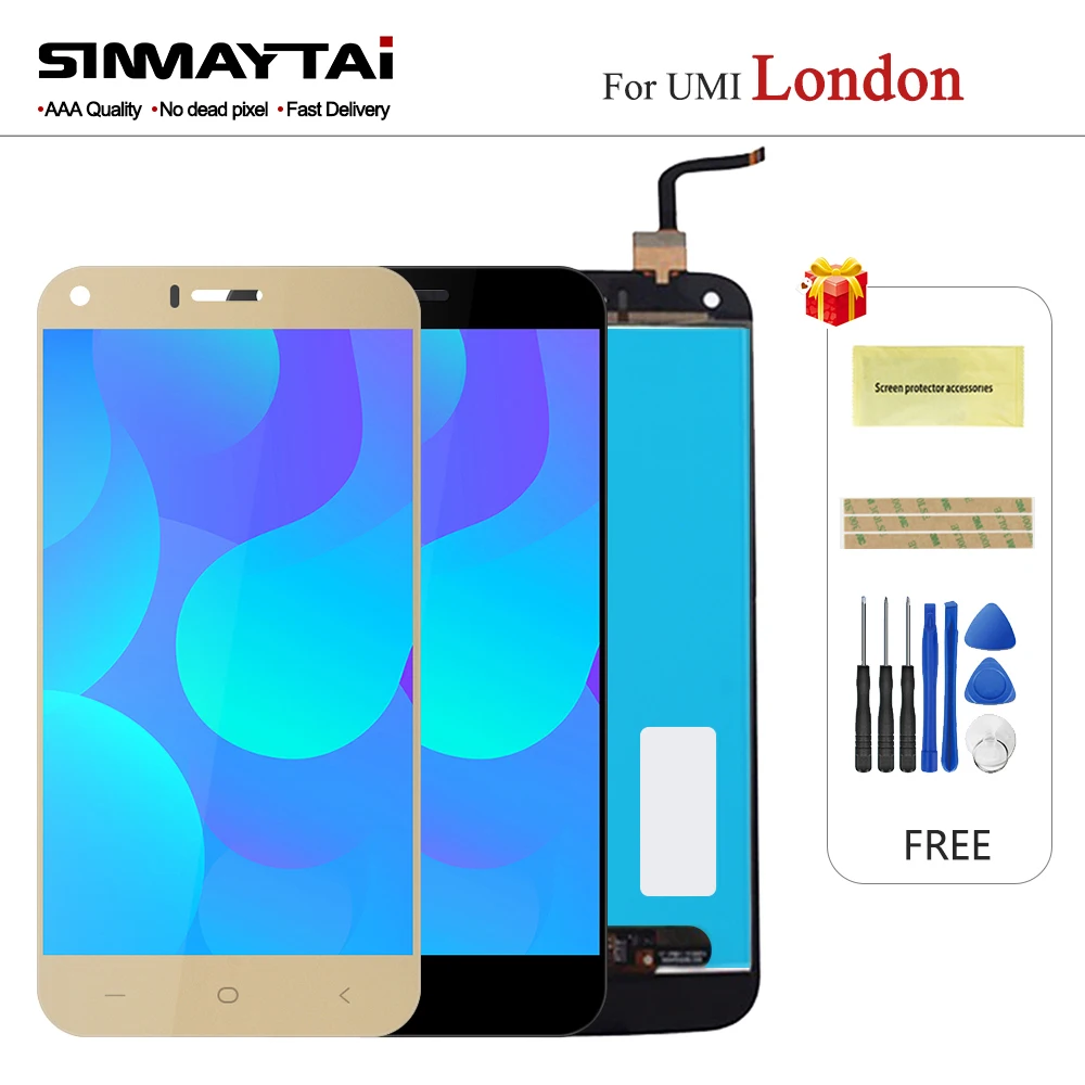 100% тест для UMi London LCD дисплей и кодирующий преобразователь сенсорного экрана в