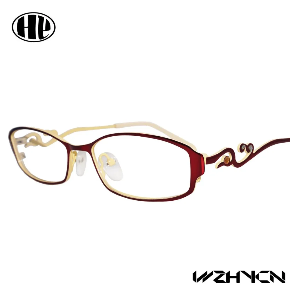 Женские ретро очки с прозрачными линзами винтажные красные оправой из сплава