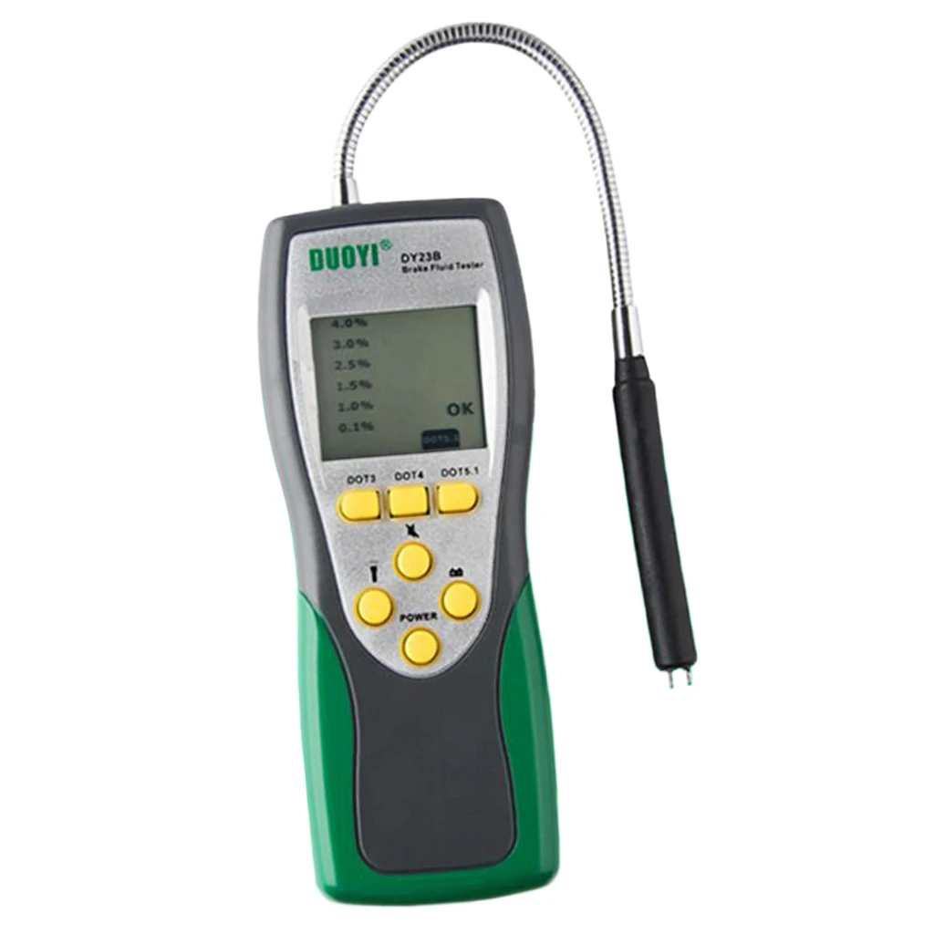 Автомобильный тестер тормозной жидкости Обнаружение влаги масла для Авто DOT3 DOT4