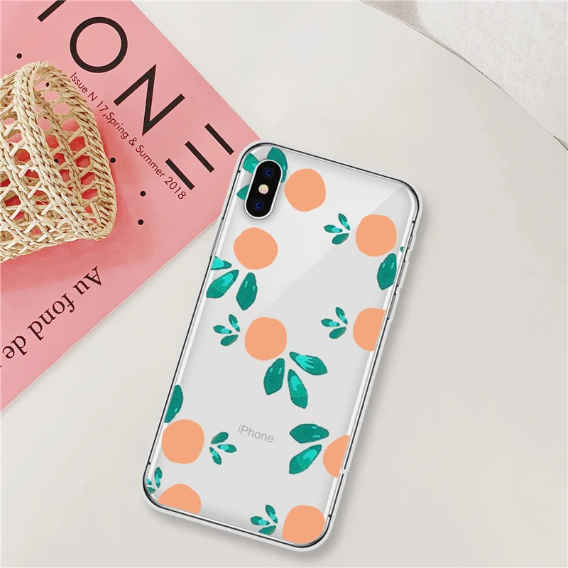 Симпатичный цветочный чехол для телефона iPhone XR чехлы прозрачный iphone 11 pro MAX мягкий
