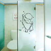 shower glass door stickers kids bathing wall stickers cute waterproof removable for baby bathroom decor stickers wall art decals