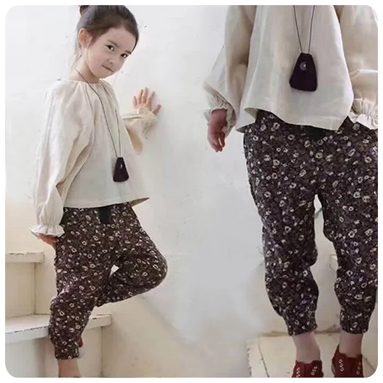 Korean Girl Children's Garment 2016 Autumn 2 Pieces Set New Pattern Girl T-Shirt Base Bottoming Upper Shivering Long Pants Suit