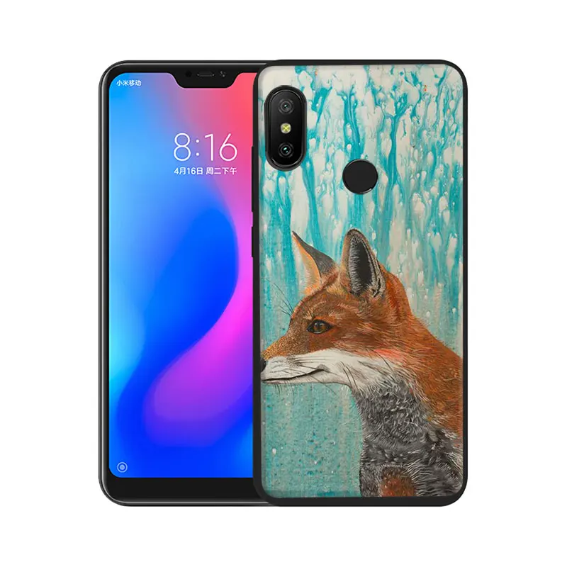 Sly fox Soft TPU Phone Cover for Xiaomi Poco X3 Nfc Mi 8 9 10 SE A2 A3 Lite 6 A1 2s Max 3 F1 9T CC9e pro | Мобильные телефоны и