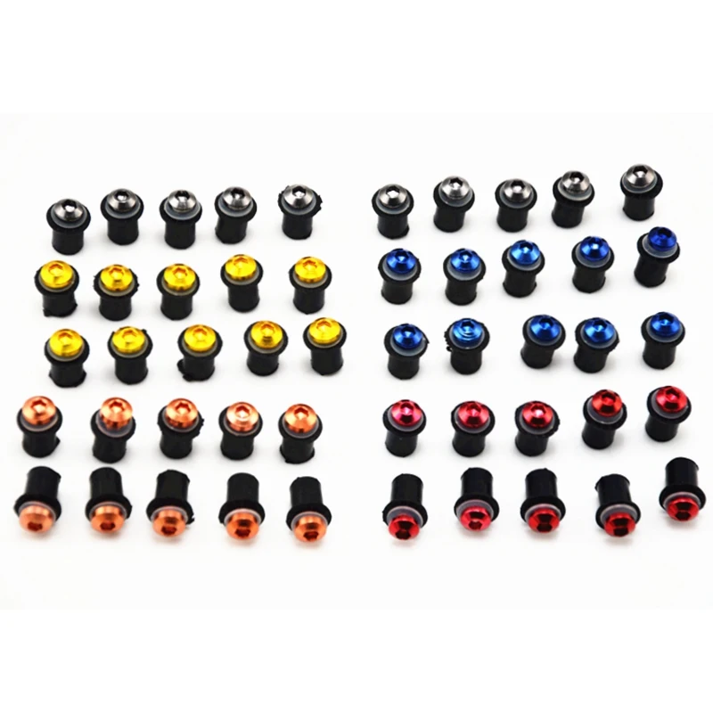 

Universal 10pcs Motorcycle M5 5mm Windscreen Windshield Bolts Screw Kit Free Shipping