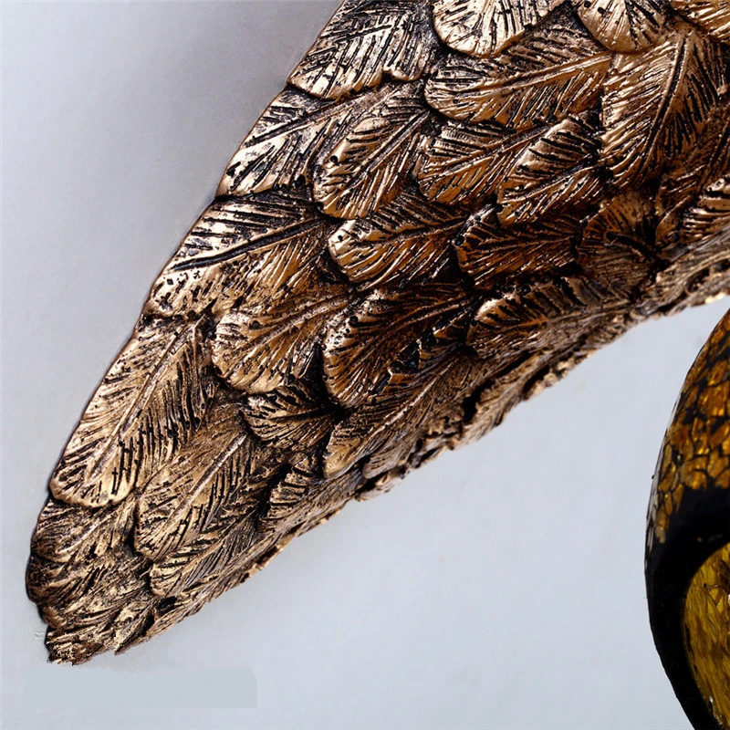 Wall Lights China Southeast Asia Style Eagle Animal Lamps Luxury Lighting E27 Glass Lampshade Hot Sell Home Fixtures WL-7 | Освещение