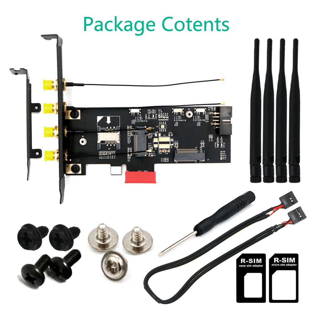 NGFF M.2 ключ A к PCI-e X1 адаптер для WiFi и Bluetooth карты, PCIe X1 Adpater, Wi-Fi PCI-E Card Adpater