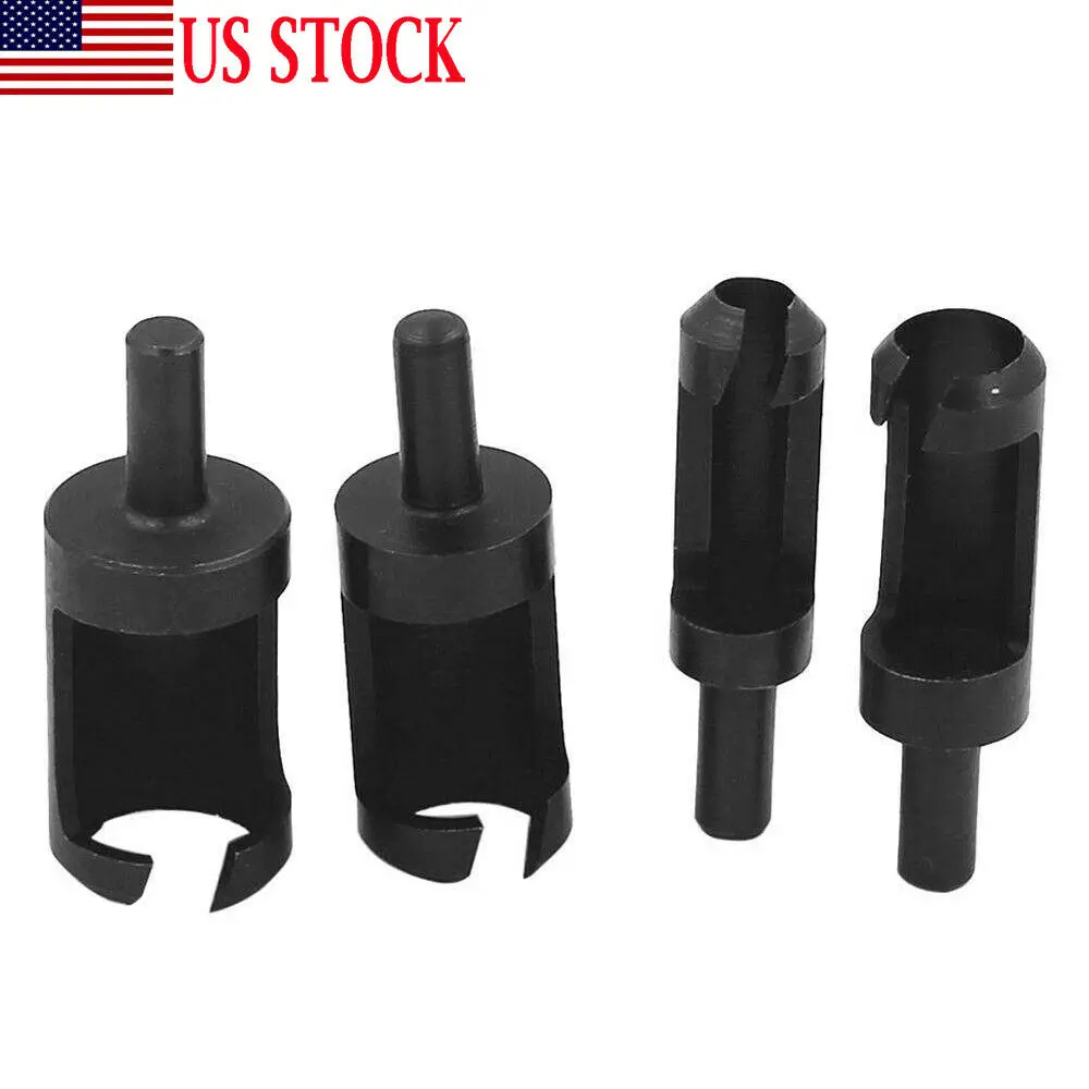 

4pcs Wood Plug Hole Cutters Set Round Handle Woodworking Tenon Plug Wood Plug Hole Cutter Drill Bits Shank 6mm 10mm 13mm 16mm