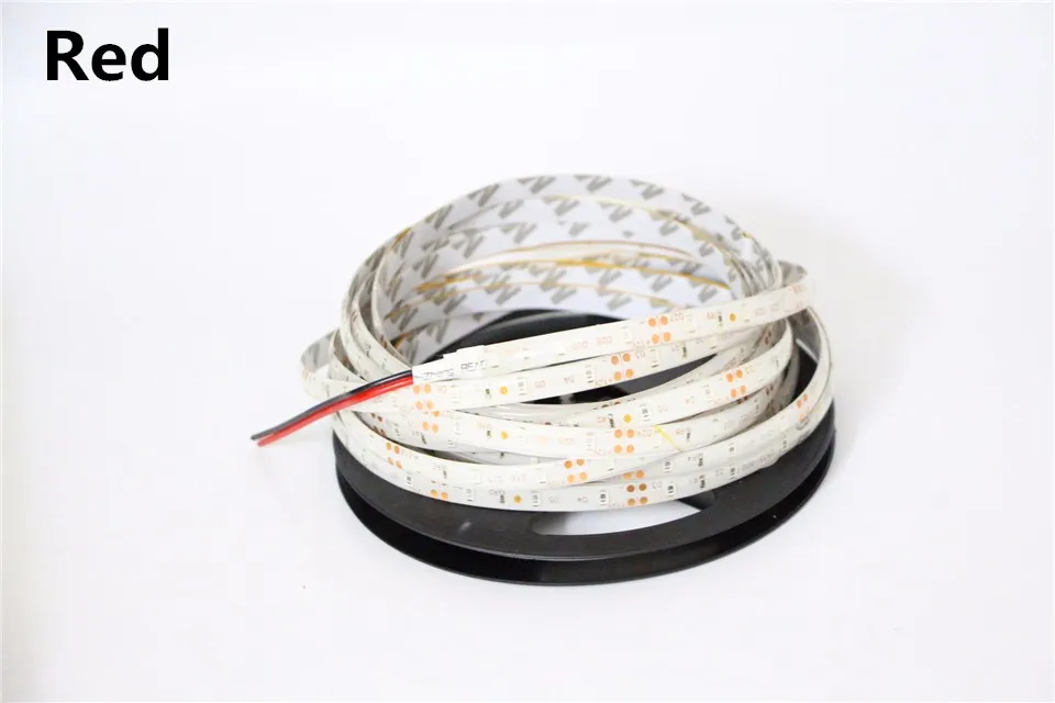 Лидер продаж SMD 2835/3528 DC12V 60 Светодиодный s/М 1 м 5 м гибкий светодиодный полосы RGB высокой яркости в полоску, украшен бантиком из ленты, Строка Светодиодный лента крытый светильник