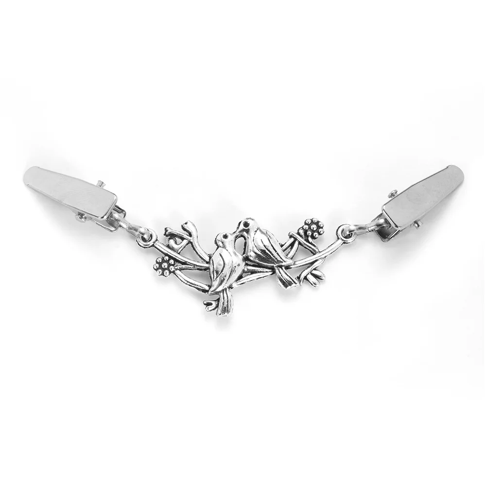 Style 4 A Модный женский кардиган свитер блузка булавка для шали клипсы для броши рубашка воротник Ретро утка клип зимний шарф застежки очаровательные аксессуары - Окраска металла: Style 4 A