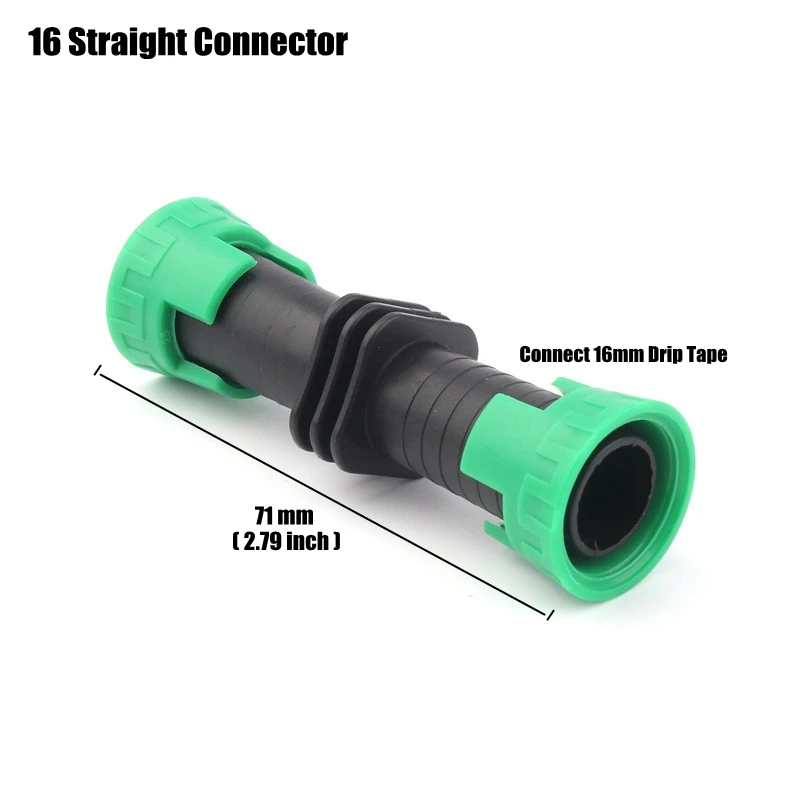 16 Straight Connect 2 шт. 16 мм капельные ленты разъемы капельного орошения 16PE орошения воды трубы шланг разъем клапан садовые водяные разъемы - Цвет: 16 Straight Connect