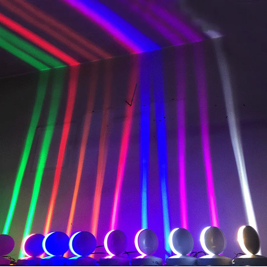 Thrisdar 360 градусов 10 Вт RGB светодиодный оконный порог дверь рамка настенный светильник с удаленным отельным KTV коридор прохода луч линии стены лампы