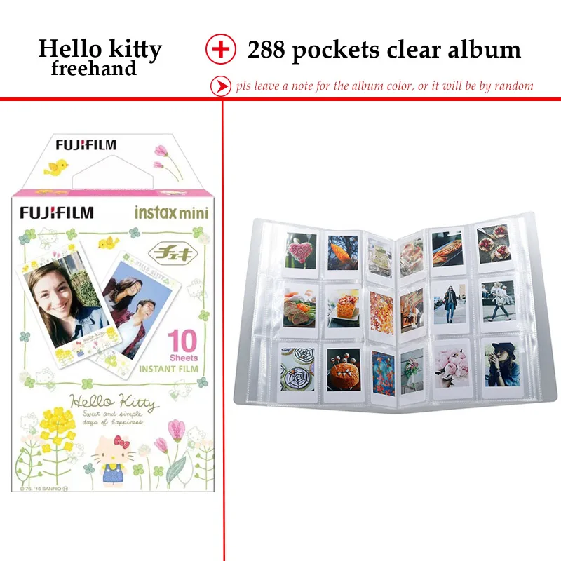 Пленка Fujifilm Instax Mini Hello Kitty 10 листов для 9 8 7s 70 90 25 мгновенная полироидная камера