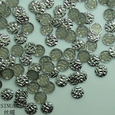 10mm SINUAN заклепки покрытие горячей фиксации шпильки круглые металлические заклепки 9 мм/10 мм круглые шипы античная латунь/античная медь/никель Diy шпильки - Цвет: 10mm