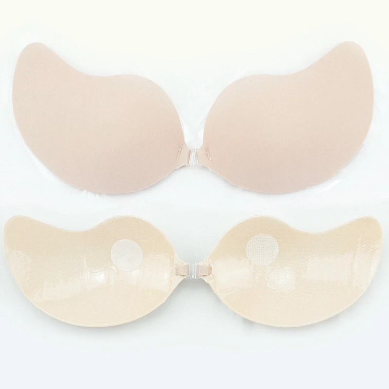 Beige SF0225 Бюстгальтеры Мэджик с большой чашкой без бретелек Невидимый пуш-ап бюстгальтер самоклеющийся силиконовый липкий BH открытая спина женское сексуальное интимное платье - Цвет: Beige SF0225