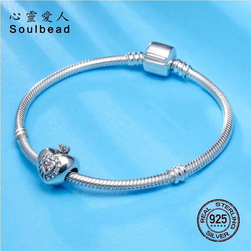 Soulbead очарование принцессы из стерлингового серебра 925 пробы СЕРДЦЕ бусины с