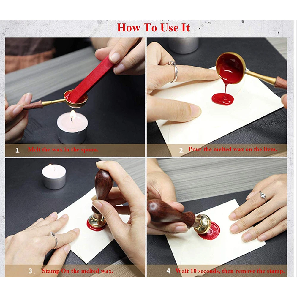 1 шт. дерево Металл Винтаж воск уплотнение бусины палочки теплее Воск плавление