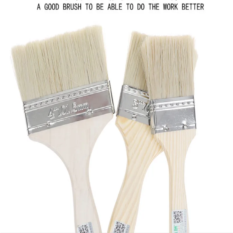 

wood wall paint brush pinceaux peinture paint brushes 1inch 2inch 3inch 4inch 5inch 6inch 8inch 3PCS/LOT free shipping