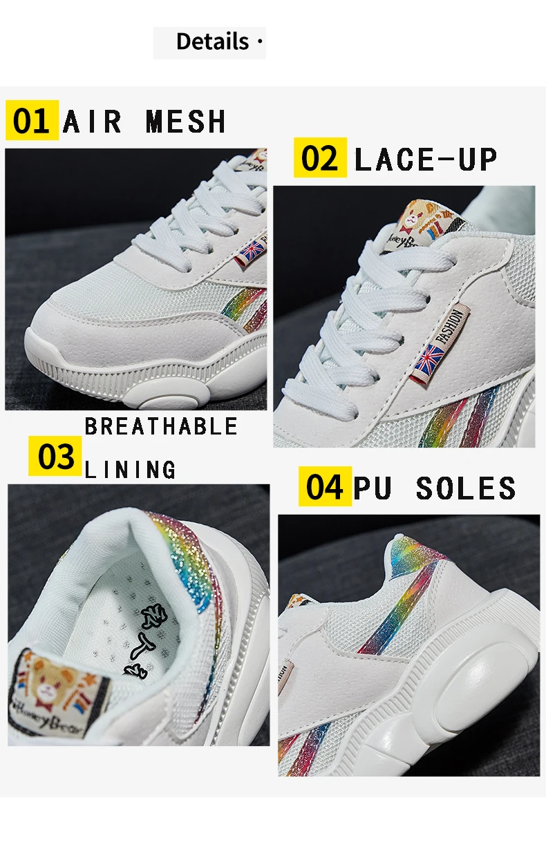 CARTELO Women Shoes Casual Mesh Comfortable breathable Platform Woman Sneakers