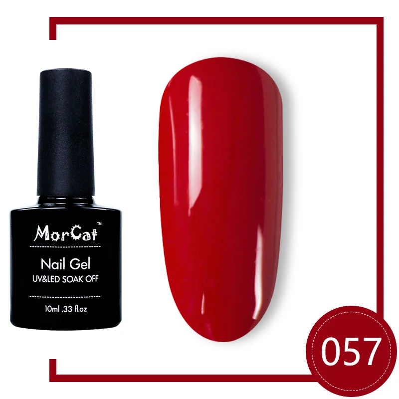 УФ гель лак для ногтей MorCat 10 мл отмачиваемый долговечный Гель-лак белого цвета