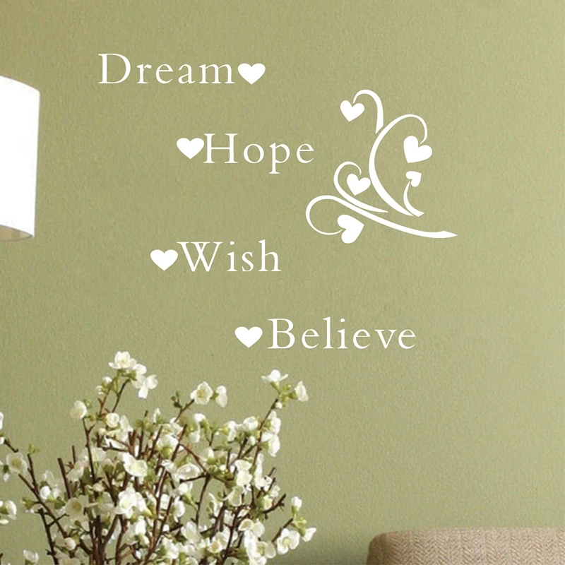 Большой размер бесплатная доставка мечта надежды желания Вера Вдохновляющие